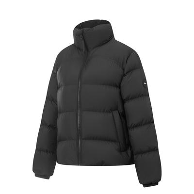 Li Ning 3D Stand Collar Logo Zipper Down Jacket Women Outerwear AYMV186-1