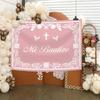 Mi Bautizo Banner Backdrop for Girl Pink Mexican Baptism Party Decorations God Bless First Holy Communion Photography Background Mexican Cielito