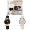 Womens Leather Belt Watch With Quartz Movement And Calendar For Casual Office Wear