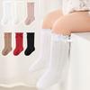 Baby Girls Socks Solid Color Kids Socks For Girls Children Socks Princess Lace Newborn Socks For Girls Accessories