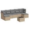 VidaXL Garden Lounge Set with Cushions 8 Pcs, Sofas with Adjustable Feet, Outdoor Furniture Set Patio Terrace, 3249878
