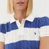 Polo Ralph Lauren Color Block Gestreiftes Strick-Poloshirt Damen Tops Multicolor 211905926-003