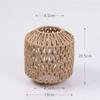 Handmade Woven Simulated Rattan Hanging Lampshade for Rustic Vintage Home Decor Living Room Bedroom Restaurant
