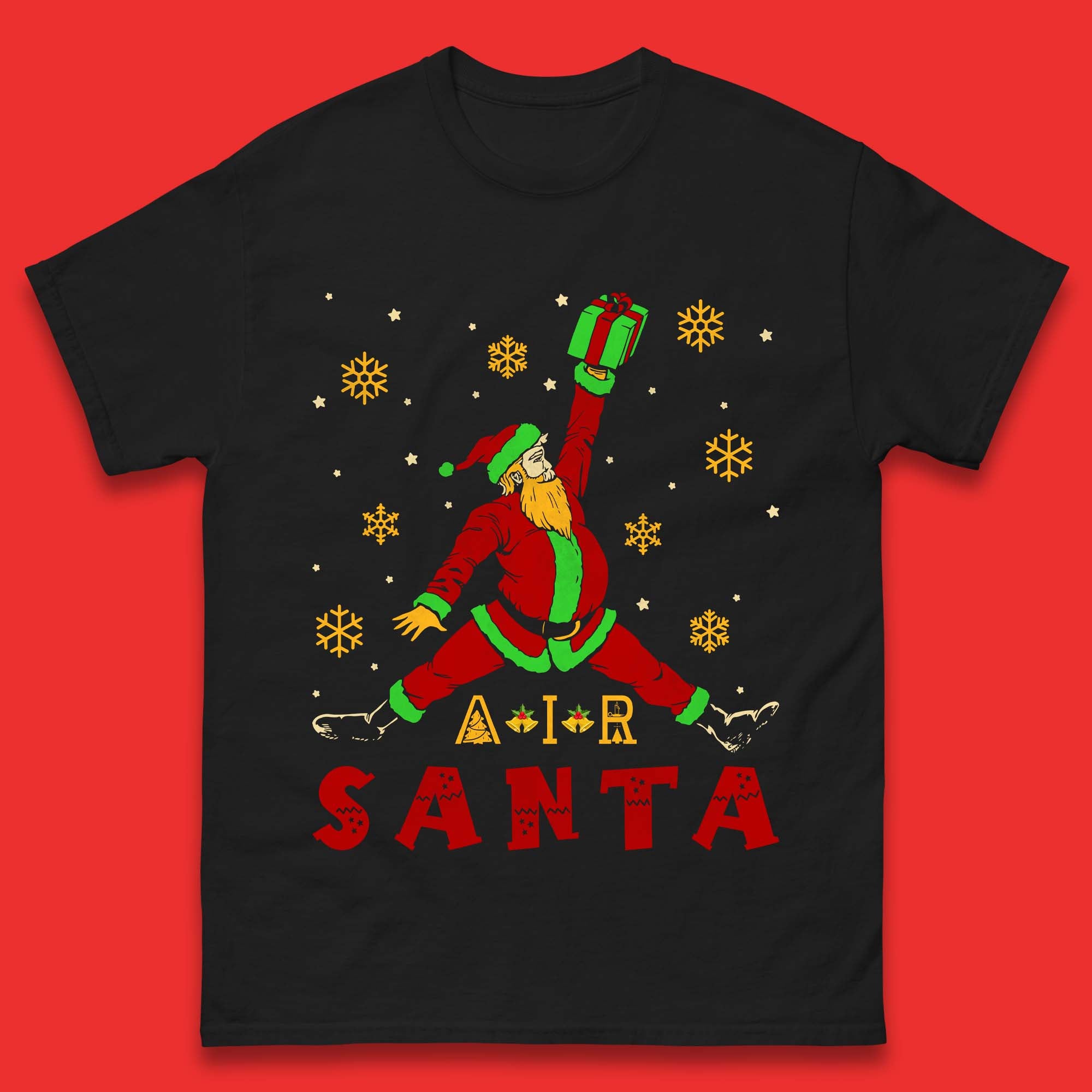 Air Santa Christmas Mens T-Shirt Womens Tops Tees 4XL