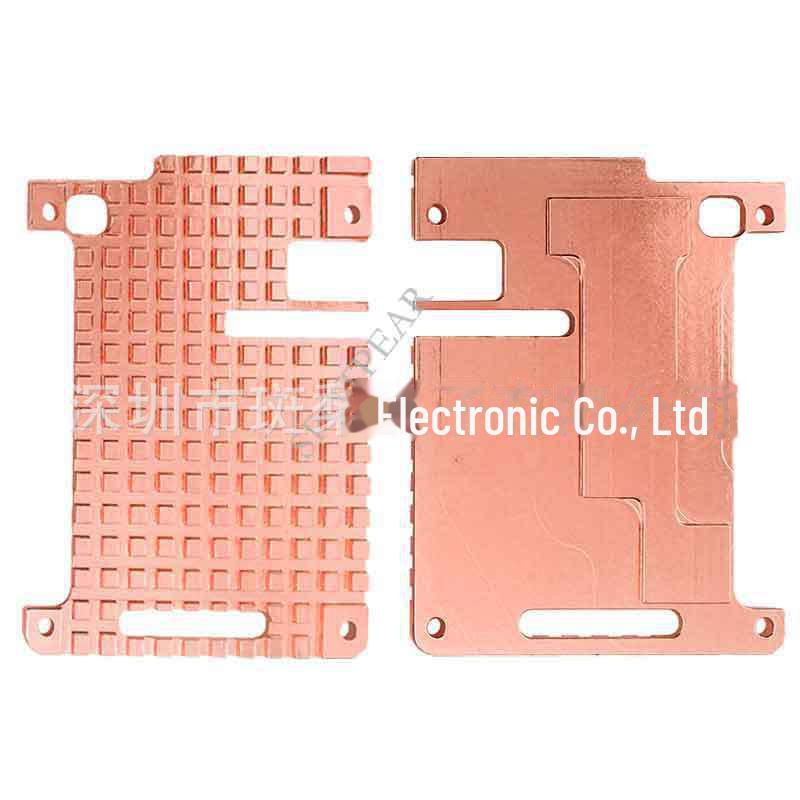 Raspberry Pi 4B Pure Copper Heat Sink with Acrylic Base