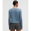 Lululemon Swiftly Open Hole V Neck Long sleeVe Shirt Steel Blue Steel Blue