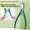 Nagelschneider, Nagelhautzange, professionelle Nagelschere für eingewachsene Zehennägel, Entfernung abgestorbener Haut, Edelstahl-Nagelknipser, Pediküre-Werkzeug