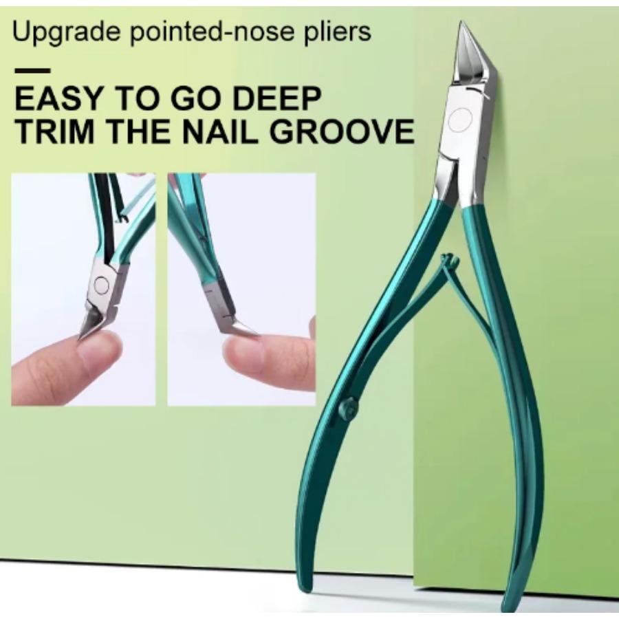 Nail Cutter Cuticle Nippers Profesional Ingrown Toenail Scissors Dead Skin Removal Stainless Steel Nail Clipper Pedicure Tool