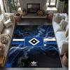 Tappeto in Velluto di Cristallo con Stampa Calcio Hamburger SV, Comodo Assorbente d'Acqua Antiscivolo Tappeto per Pavimenti Interni