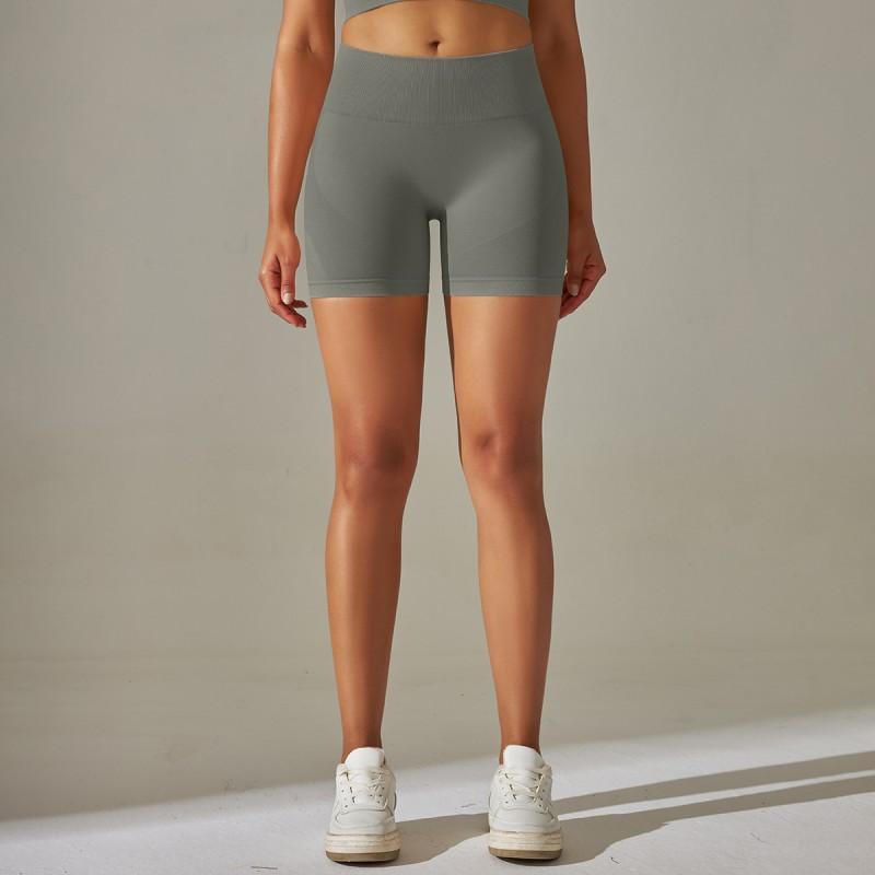 Seamless High-Waisted Tummy Control Yoga Shorts Women Butt-Lifting Compression Leggings 3/4 Length Workout Pants