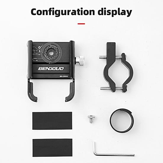 Bike Phone Mount 360 Rotatable Cell Phone Absorption Universal Bicycle Anti-skid Shock Navigation Support