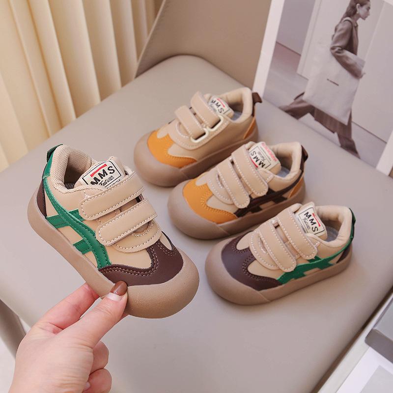 Spring and Autumn children's sports shoes breathable soft sole Korean version of German training shoes boys and girls single shoes board shoes tide