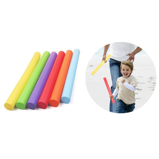 Relay Batons Professional Soft High Flexibility Wear-resistant Comfortable Grip Athletics Training Bright Color Track Field Children Racing Relay