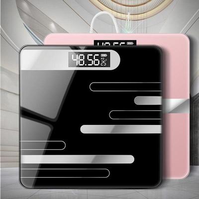 Körperfettwaage, Boden-Digitalwaage, elektronisches Badezimmergewicht, intelligente Waage mit LED-Display, BMI-Balance für Fitness und Gesundheit