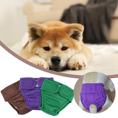 Pet Menstrual Pants Fastener Tape Comfortable Leak-Proof Dog Diaper for Periods Incontinence Potty Training