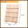 ideamall Wooden Accessory Stand, Display Stand, Shelf, Fixture (4 Vertical Tiers)