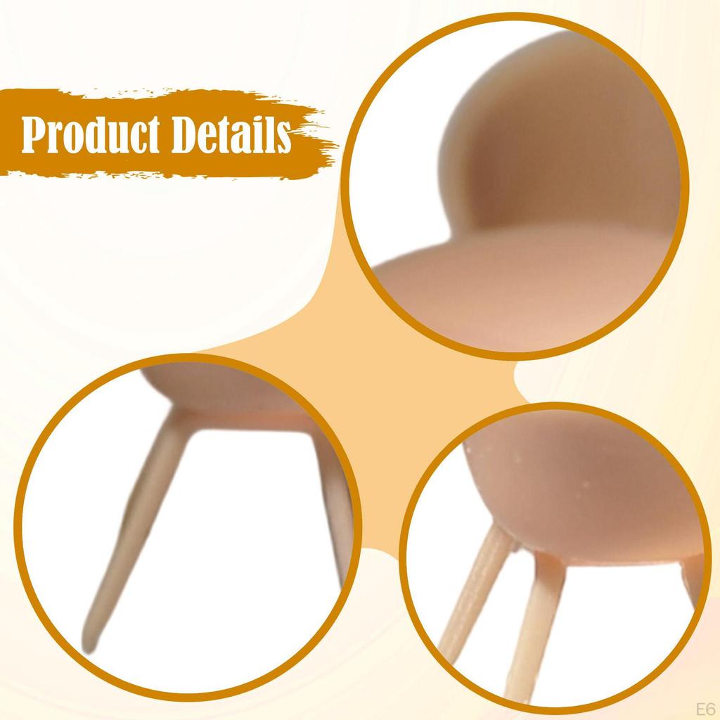 1/64 Miniature Table Chair Set Mini Furniture Model Decoration Creative Tiny Resin Modern Desk