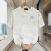 Crew Neck Short-Sleeved T-Shirt Men'S Design Sense Trendy Casual Half-Sleeved Versatile Loose Cotton Top T-Shirt