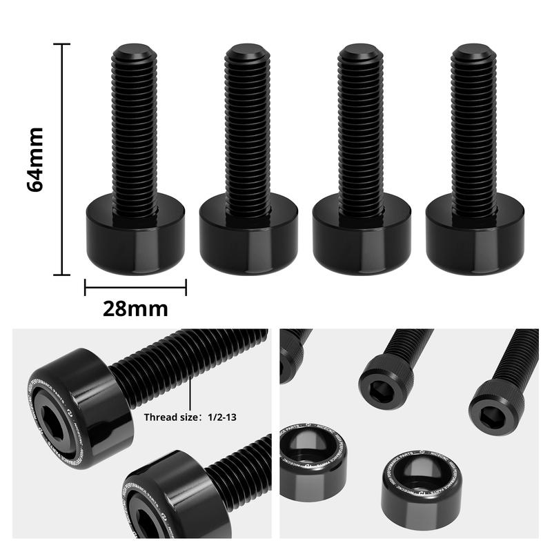 Carbon Steel Motorcycle Rear Shock Absorber Bolts for Harley Street Glide FLHX 2006-2017 2018 2019 2020 2021 2022 2023 2024