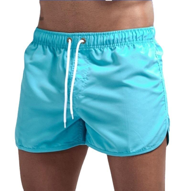 Summer Men's Beach Shorts, Men's Large Size Three-quarter Length Shorts, Sports Quick-dry Shorts, Casual Shorts Without Metal Buckles.