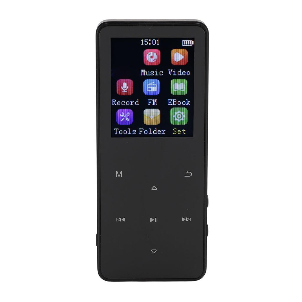 Bluetooth MP3 Player 1.8inch Touchscreen Built In Speaker Support 128GB Memory Card Shuffle Single L
