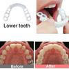 Two pairs of dentures, upper and lower dentures, temporary dentures for men and women, adjustable dentures, and natural, comfortable cosmetic crowns.