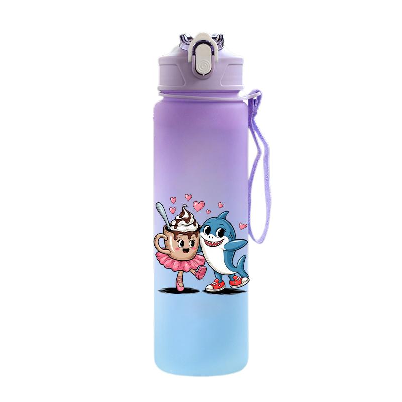 Tuang Tuang Tuang Printed 750Ml Water Bottle Anime Cartoon Large Capacity Drinking Cup Portable Outdoor Sports Water Cup Children Gift