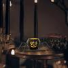 Candlestick Holder With Wide Opening Halloween Party Decor Spooky Table Centerpiece Pumpkin Vibe Ambiance Light Decoration Prop