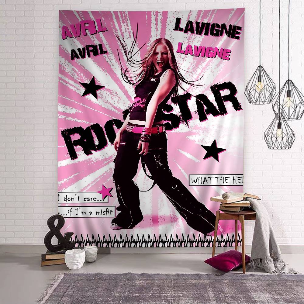 AAvril Singer Lavigne Arazzo Cartoon da Appendere alla Parete Decorazione Casa per la Casa