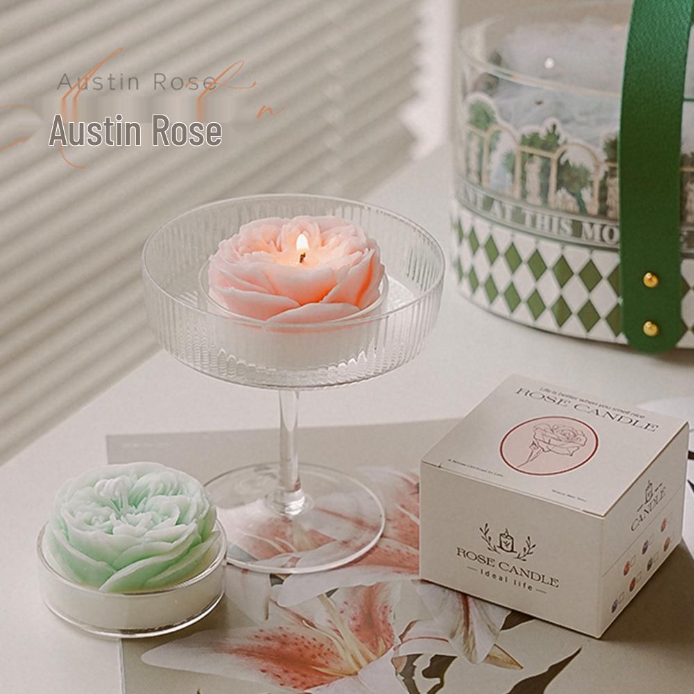 Austin Rose Scented Candle - Qixi Valentine's Day Souvenir Gift