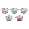 Stainless Steel Baby Bowls with Suction Double Ear Design Feeding Bowl Heat Resistant Drop-Proof Toddler Feeding Dishes for Fruits Snacks