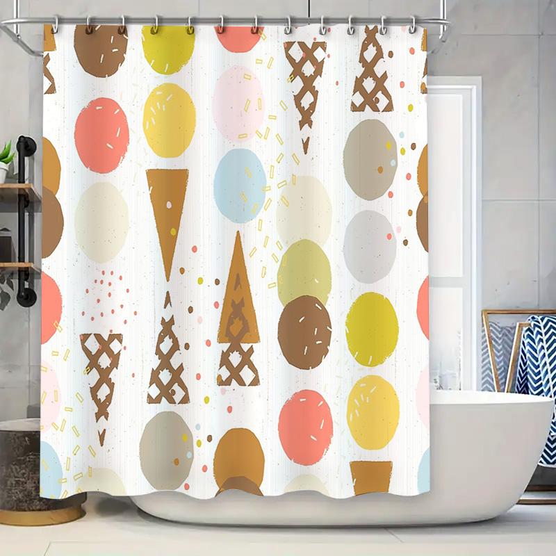 

Bathroom Shower Curtain Floral Vintage Waterproof Farmhouse Decor Rustic Washable Liner W60H190(CM)-1 Pcs