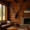 Nordic Retro Deer Head Wall Decor Resin Animal