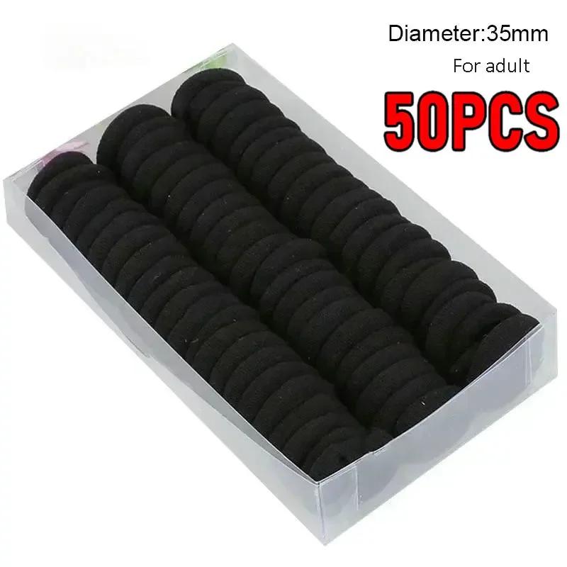 200 BUC/Set Femei Fete Elastice Simple pentru Păr Culori Uni Elastice pentru Cap Cozi de Păr Accesorii Păr Suport pentru Coadă de Cal