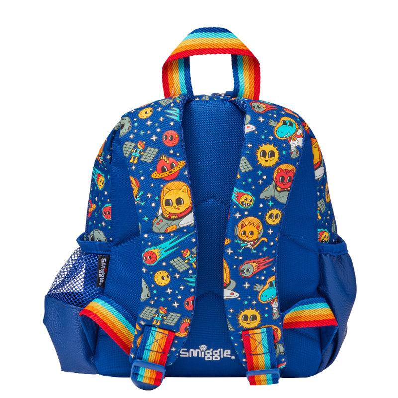 Smiggle Kids Cartoon Backpack with Layered Lunch Box Set for Preschool Boys Girls