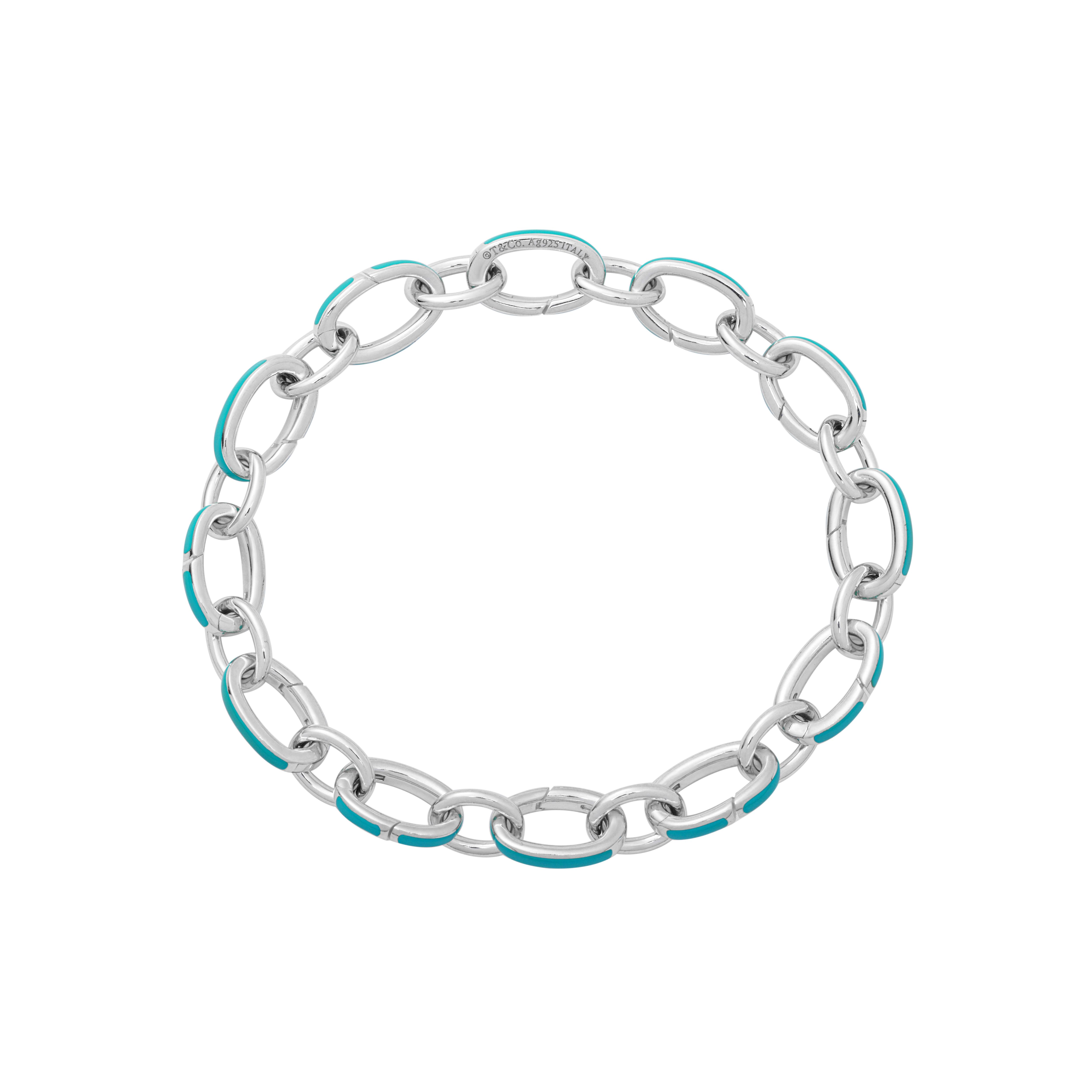 

Tiffany & Co. Tiffany Blue® Toggle Chain 925 Silver Bracelet Women bracelet 60132130 Box