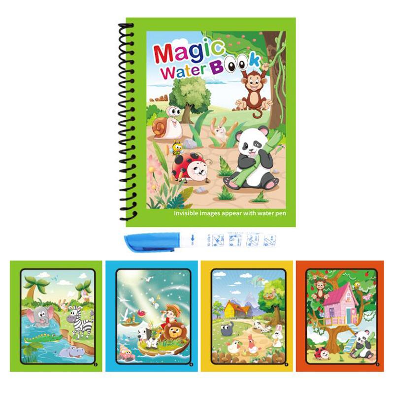Coloring Books Painting Toy Magic Water Drawing Books Toddler Graffiti Toy Diy Craft Toys For Children Gifts