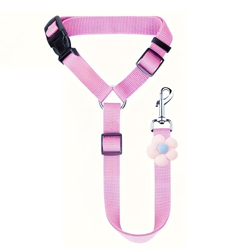 Dog Car Seat Belt Safety Tether Adjustable Pet Harness Restraint for Vehicle Travel Accessory Small Medium Large Dogs Pet Safety