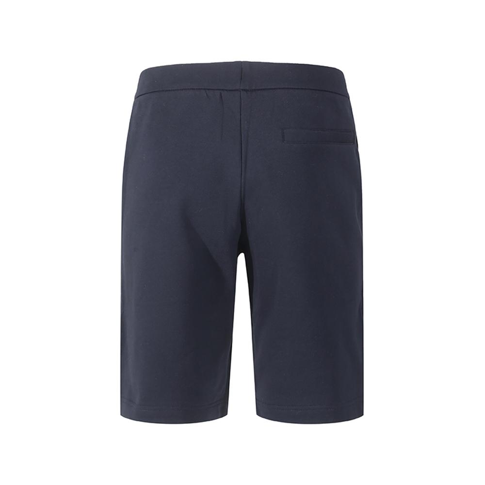 Emporio Armani Letter Print Pocket Mid Waist Elastic Fit Straight Casual Shorts Men shorts Black 8NZSPQ-ZJ1ZZ-1510