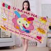 Cartoon U-USAHANAS Cute Microfiber Printed Beach Towel Mountain Climbing Yoga Beach Swimming Running Absorbent Soft Towel