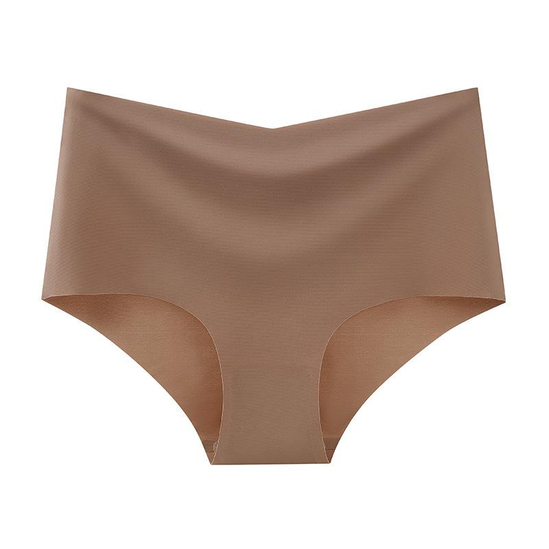 

Трусики больших размеров с высокой талией, женское нижнее белье, полупакет, сексуальные бесшовные женские трусы из ледяного шелка с высоким разрезом, удобные и дышащие 3XL