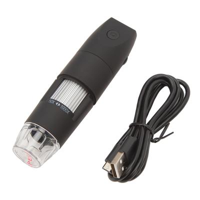 Handheld Electron Microscope 50X‑1000X 1920x1080P 8LED Lights USB Wifi Wireless Digital Microscope for Phones Laptops