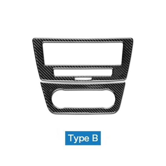 Airspeed Carbon Fiber Car Interior Center Console CD AC Panel Cover Trim Stickers For Mercedes Benz GLE 2015-2018 Accessories