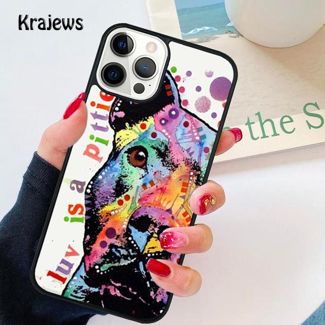 American Pit Bull Dog Pitbull Terrier Soft Phone Case Cover For iPhone 14 5 SE 2020 6 7 8 plus XR XS 11 12 13 mini pro max shell