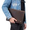 Multi-functional Genuine Leather Flat Bag, Business Document Holder, A4 Folder