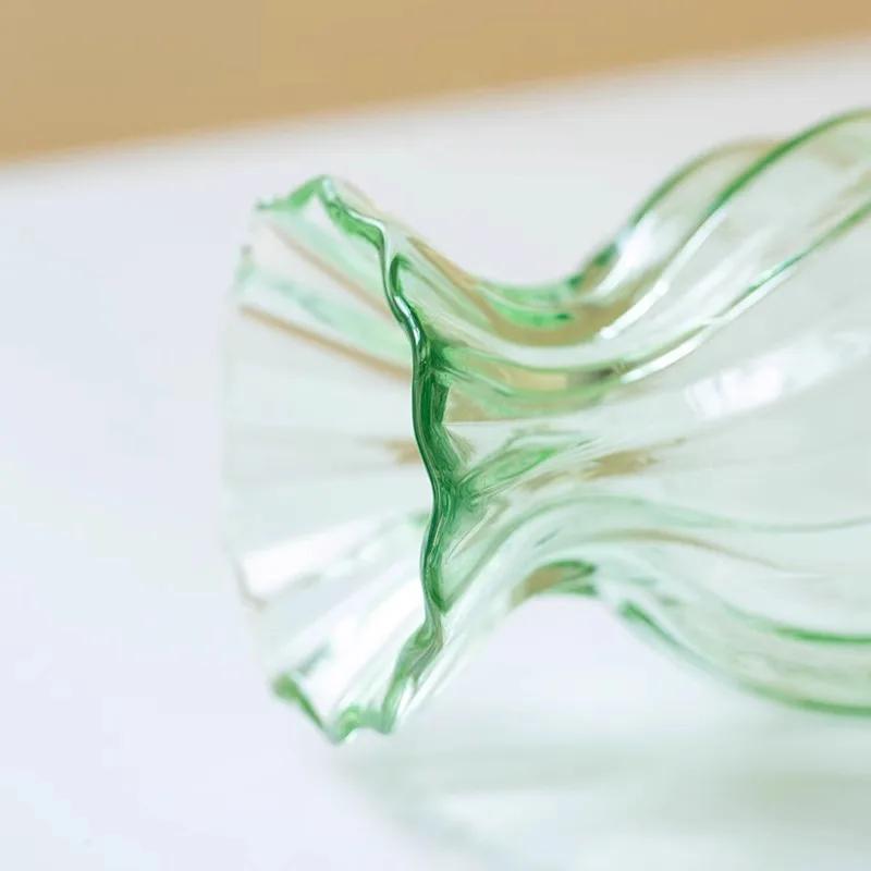 Glass Vase Home Living Room Study Office Vase Flower Arrangement Aesthetic Room Decor Estantes Para Plantas