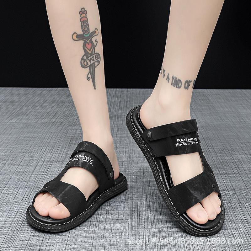 Vietnamese Slippers Sandals Dual-purpose Men's Summer Outer Wear Trend Men's Deodorant Driving Work Non-slip Beach Tide Shoes