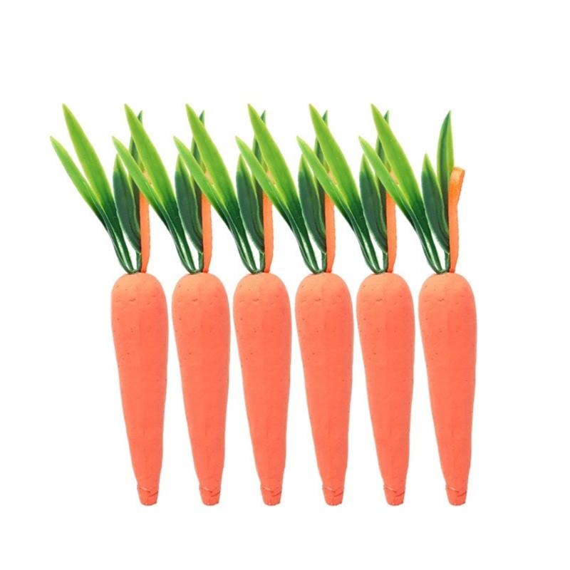 

Easter Carrot Hangings Foams Glitters Carrots for Festival Appeal Decorations