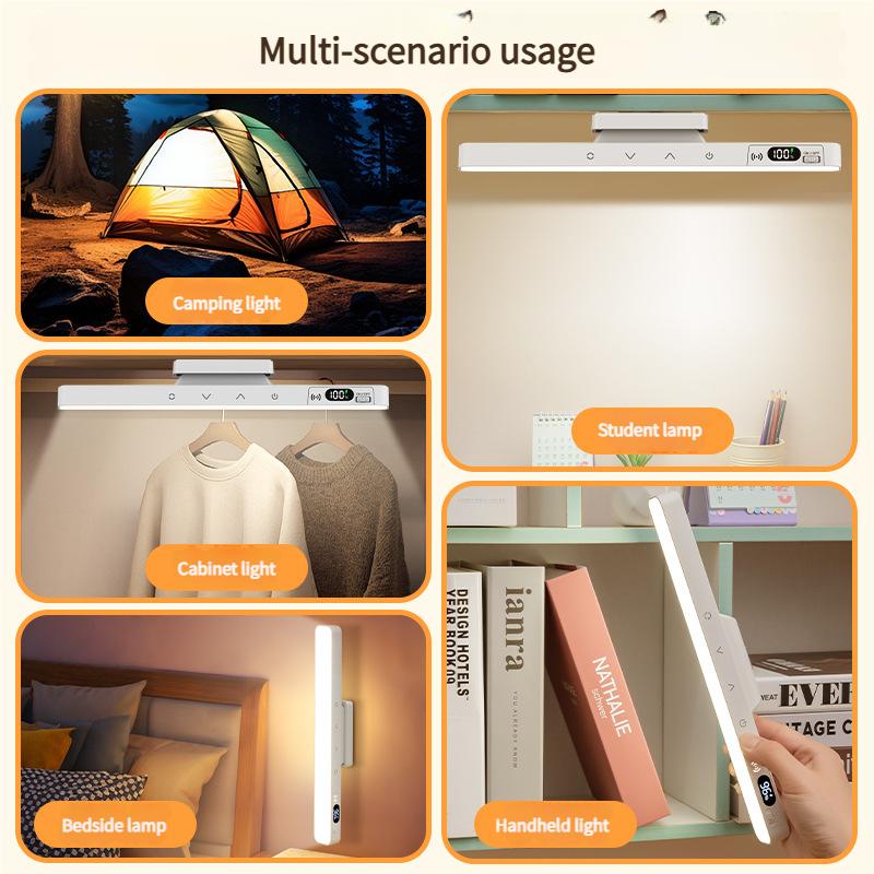 Touch Table Lamp Magnetic Desk Lamp Bulit-in 2500mAh Battery for Reading Cabinet Mirror Bedside Rechargeable Night Lights