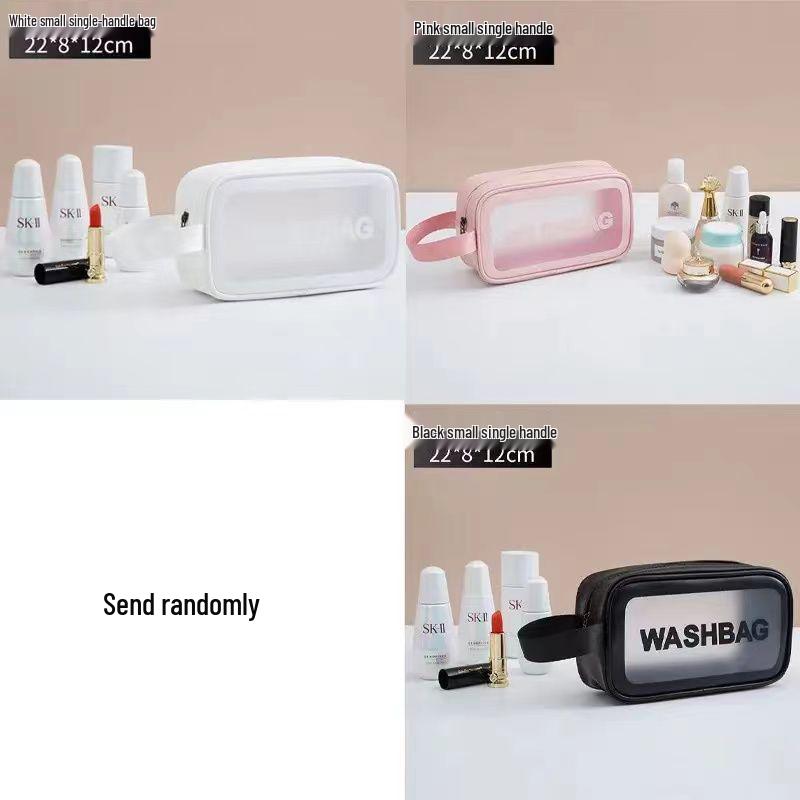 Large Capacity Waterproof Makeup Bag – Dual Layer Wet & Dry Travel Organizer High Value + Large Capacity Travel Essential